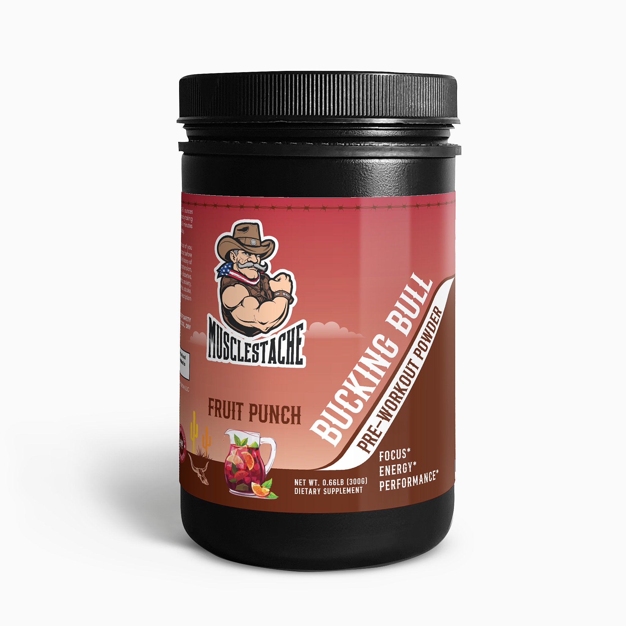 BUCKING BULL PRE-WORKOUT POWDER (FRUIT PUNCH)