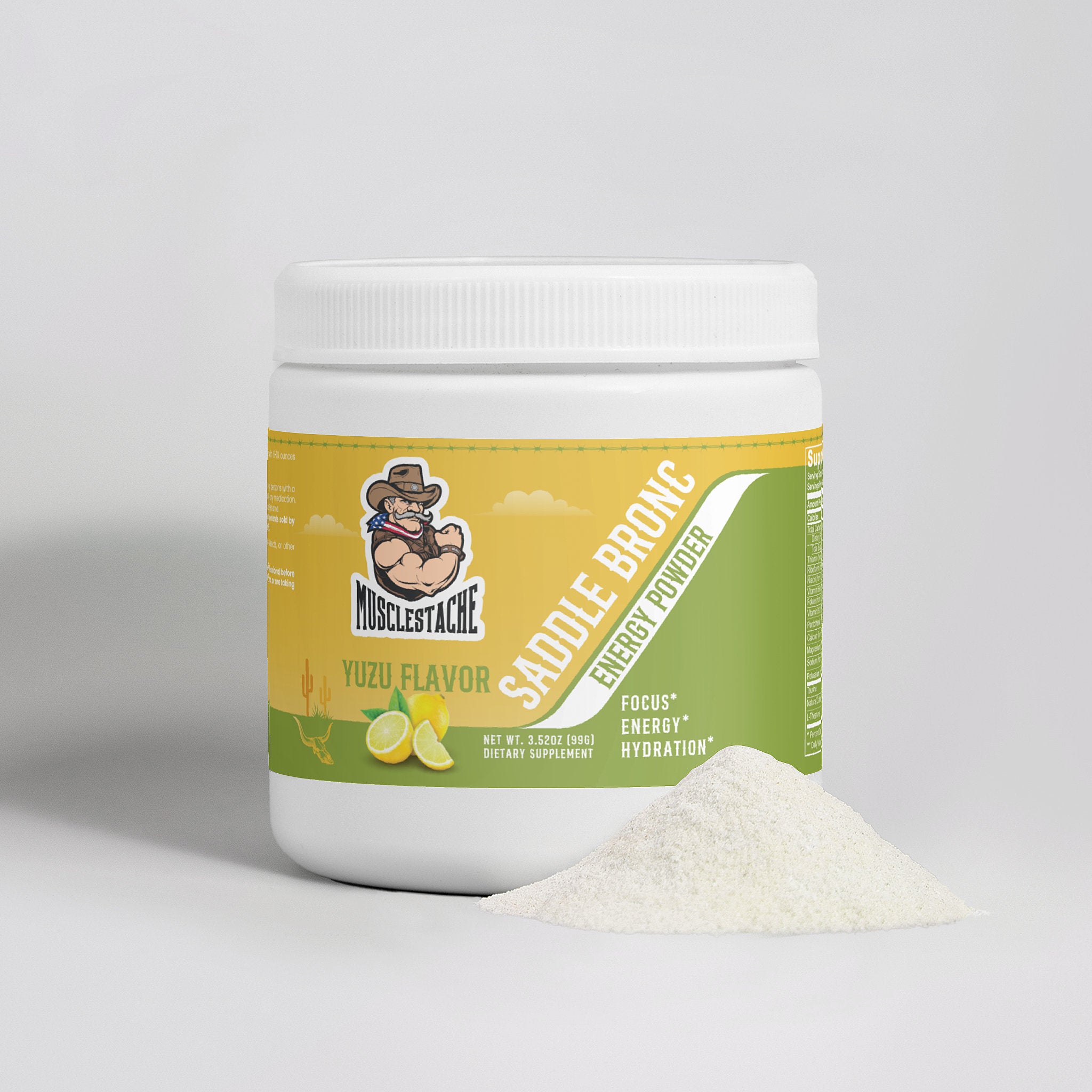 SADDLE BRONC ENERGY POWDER (YUZU FLAVOR)