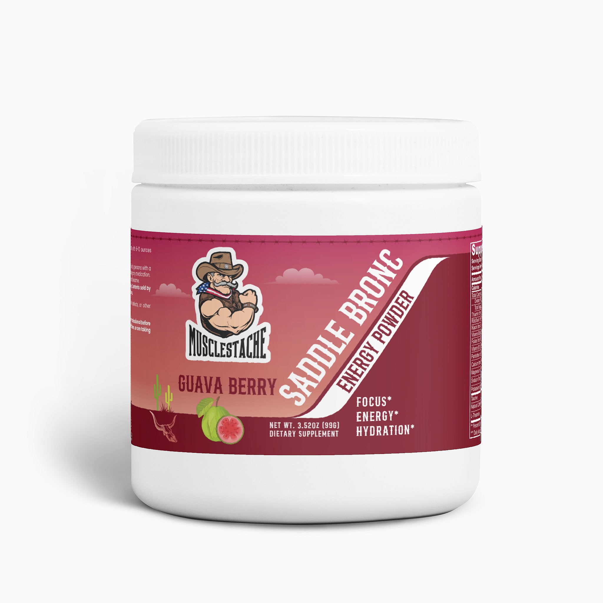 SADDLE BRONC ENERGY POWDER (GUAVA BERRY)