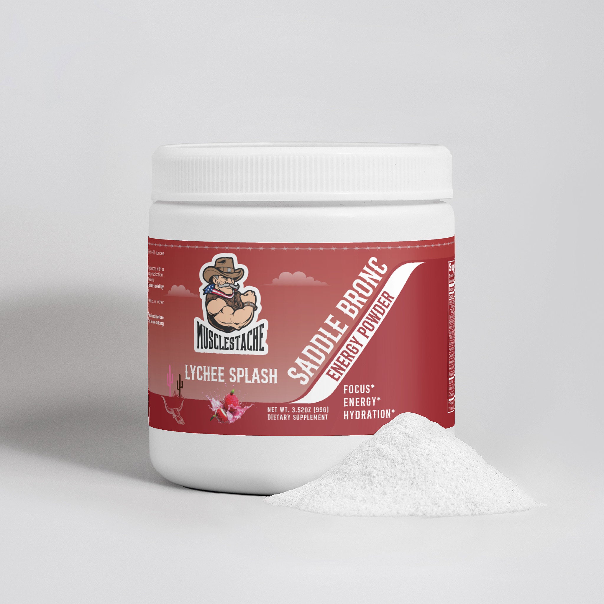 SADDLE BRONC ENERGY POWDER (LYCHEE SPLASH ENERGY)