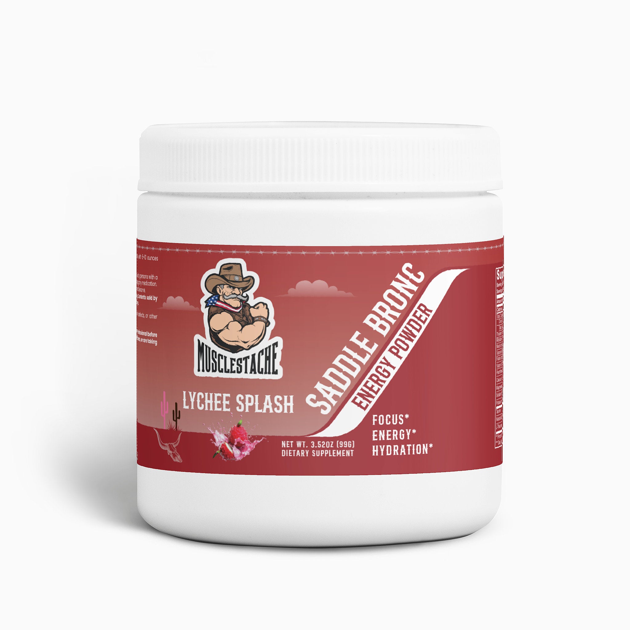 SADDLE BRONC ENERGY POWDER (LYCHEE SPLASH ENERGY)