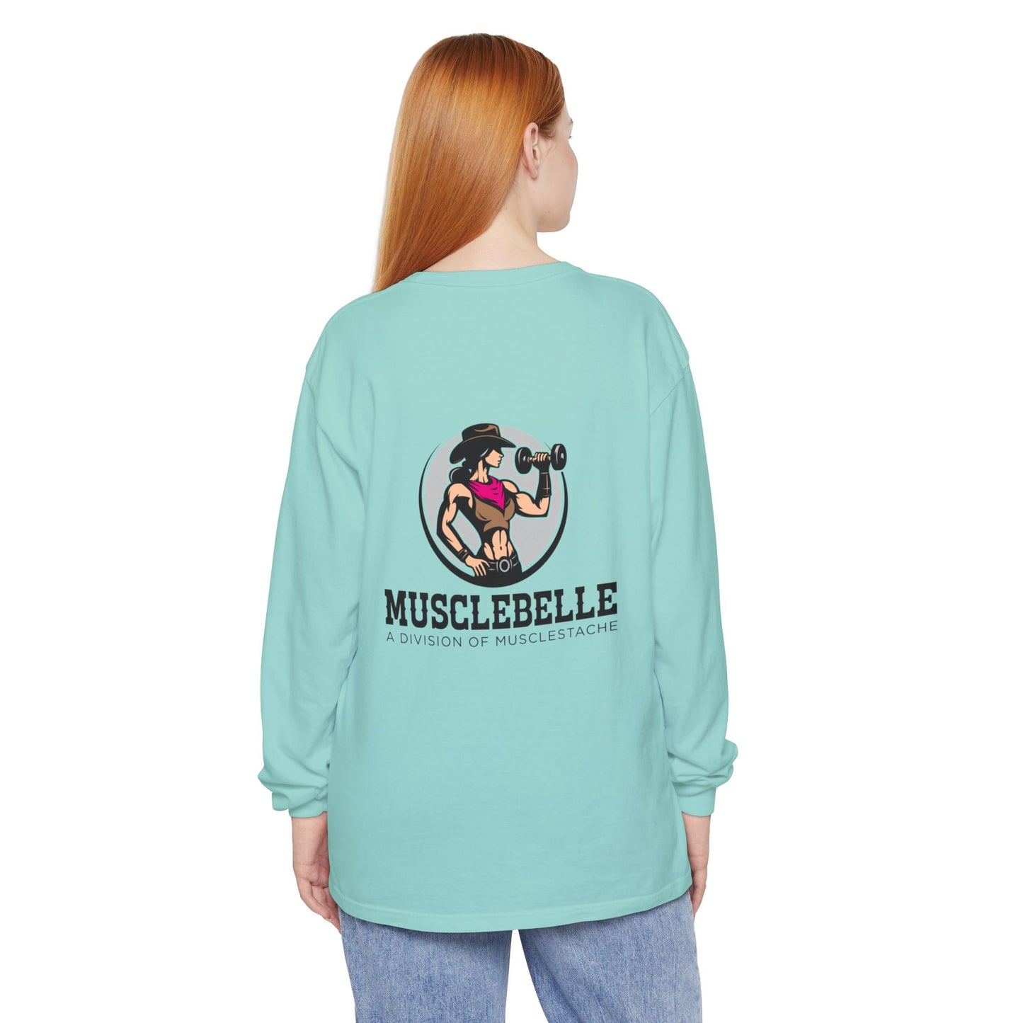 Musclebelle Long Sleeve T-Shirt - Bold Graphic Workout Tee