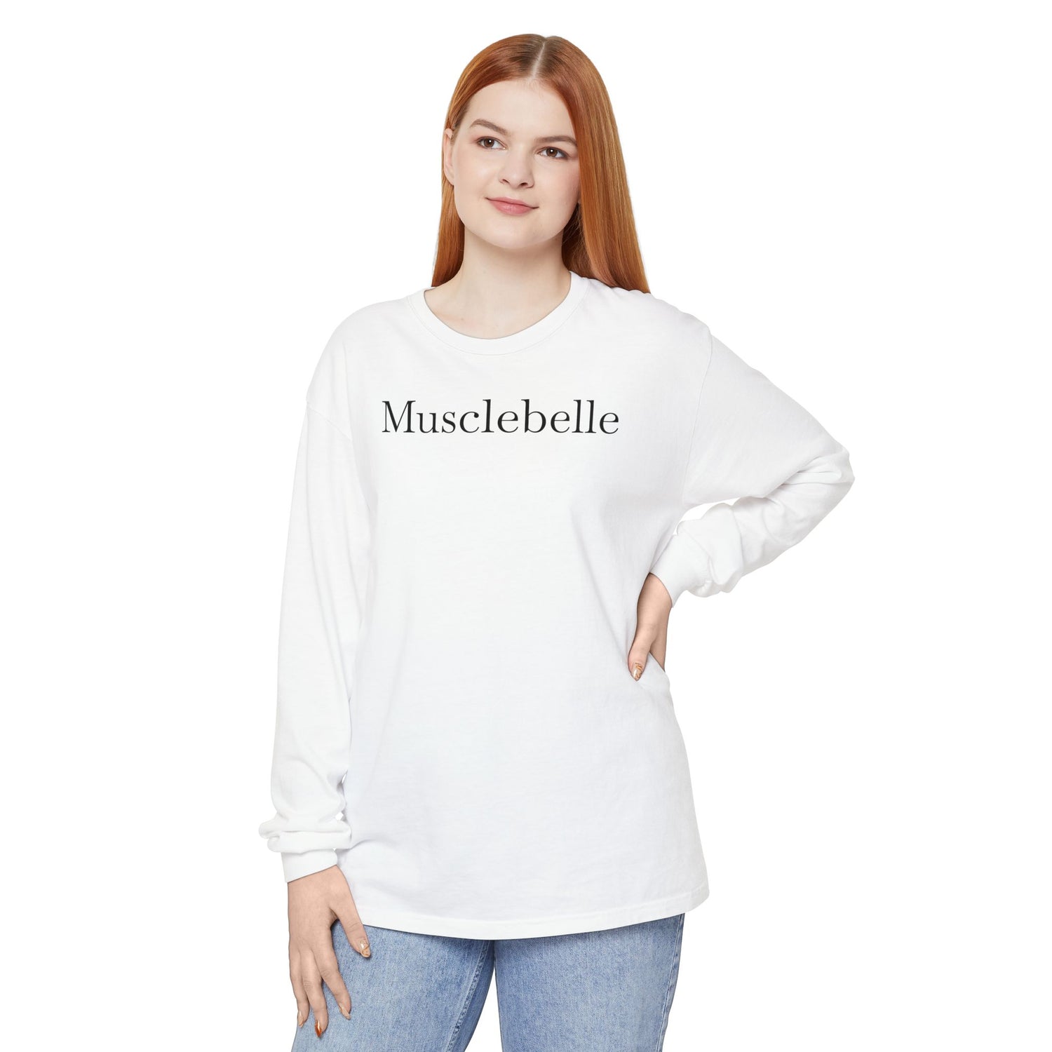 Musclebelle Long Sleeve T-Shirt - Bold Graphic Workout Tee