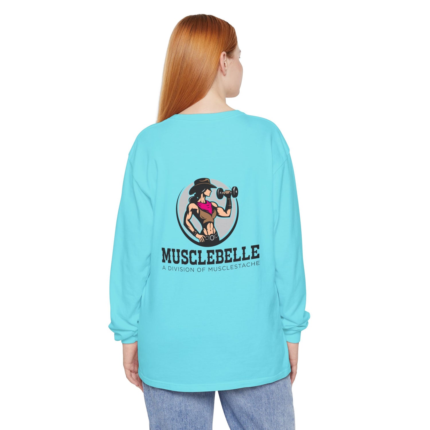 Musclebelle Long Sleeve T-Shirt - Bold Graphic Workout Tee