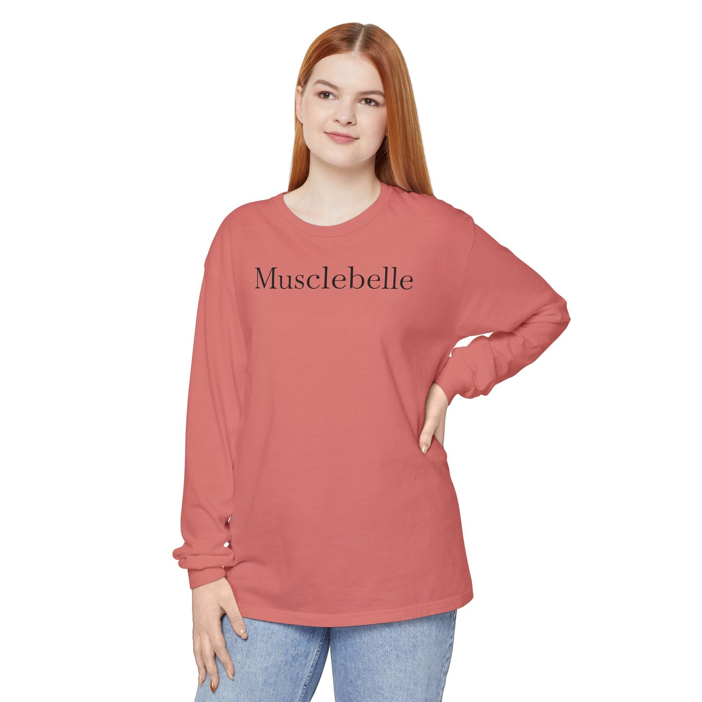 Musclebelle Long Sleeve T-Shirt - Bold Graphic Workout Tee