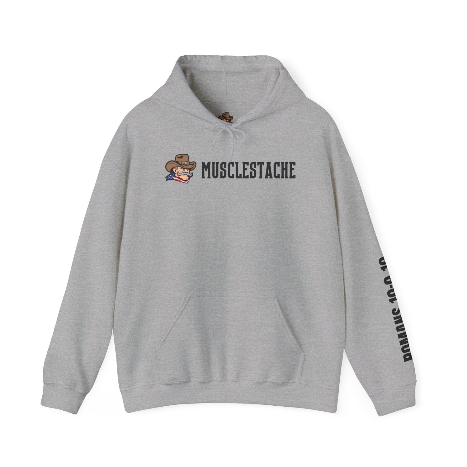 Musclestache Bible Verse Hoodie