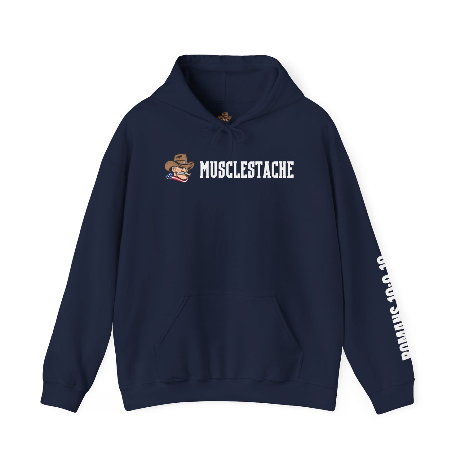 Musclestache Bible Verse Hoodie