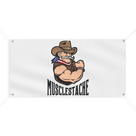 Musclestache Matte Banner