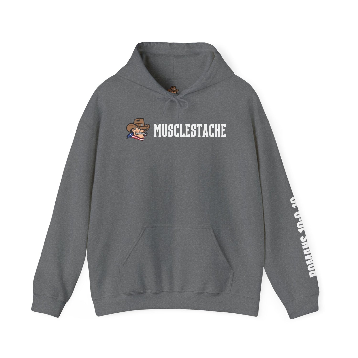 Musclestache Bible Verse Hoodie