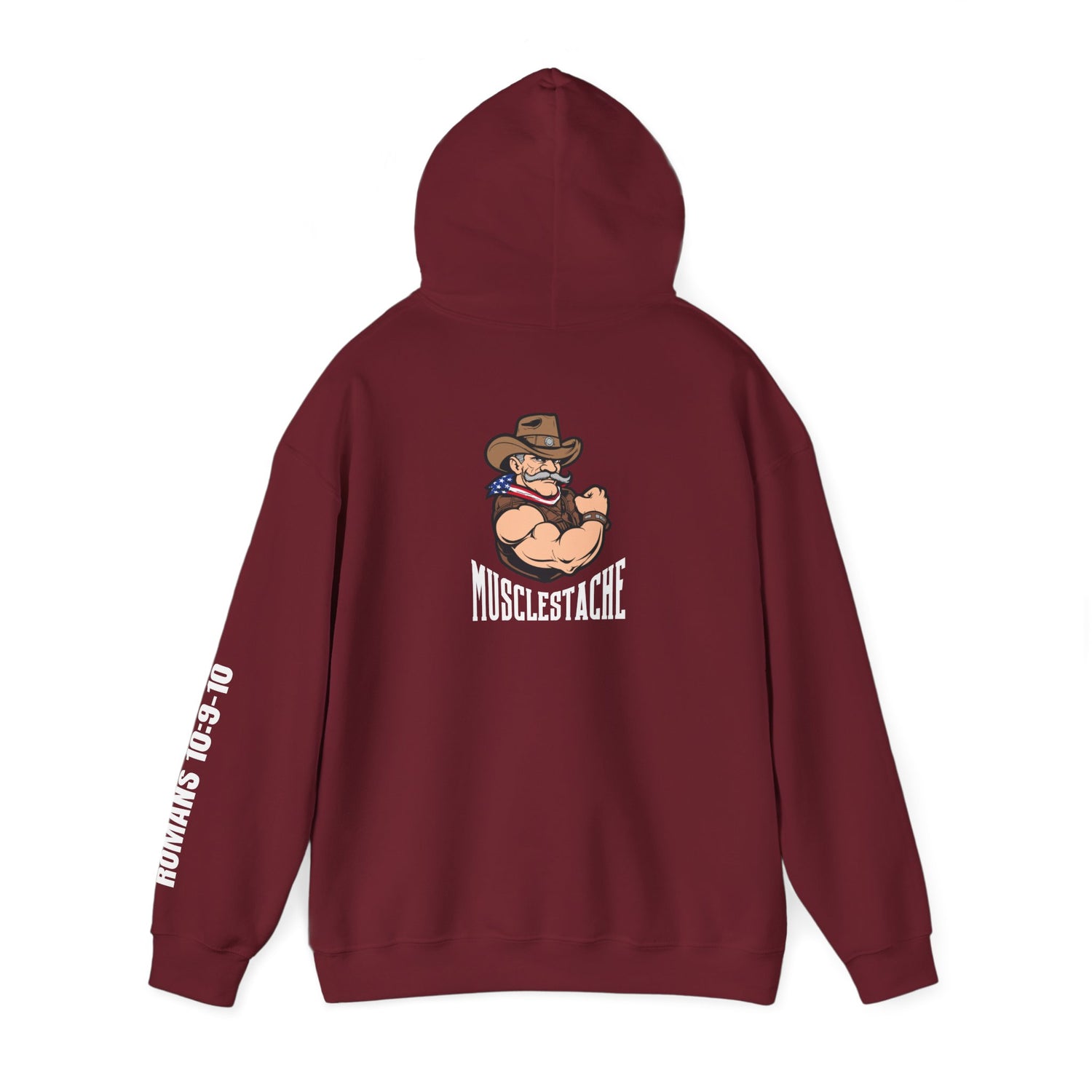 Musclestache Bible Verse Hoodie