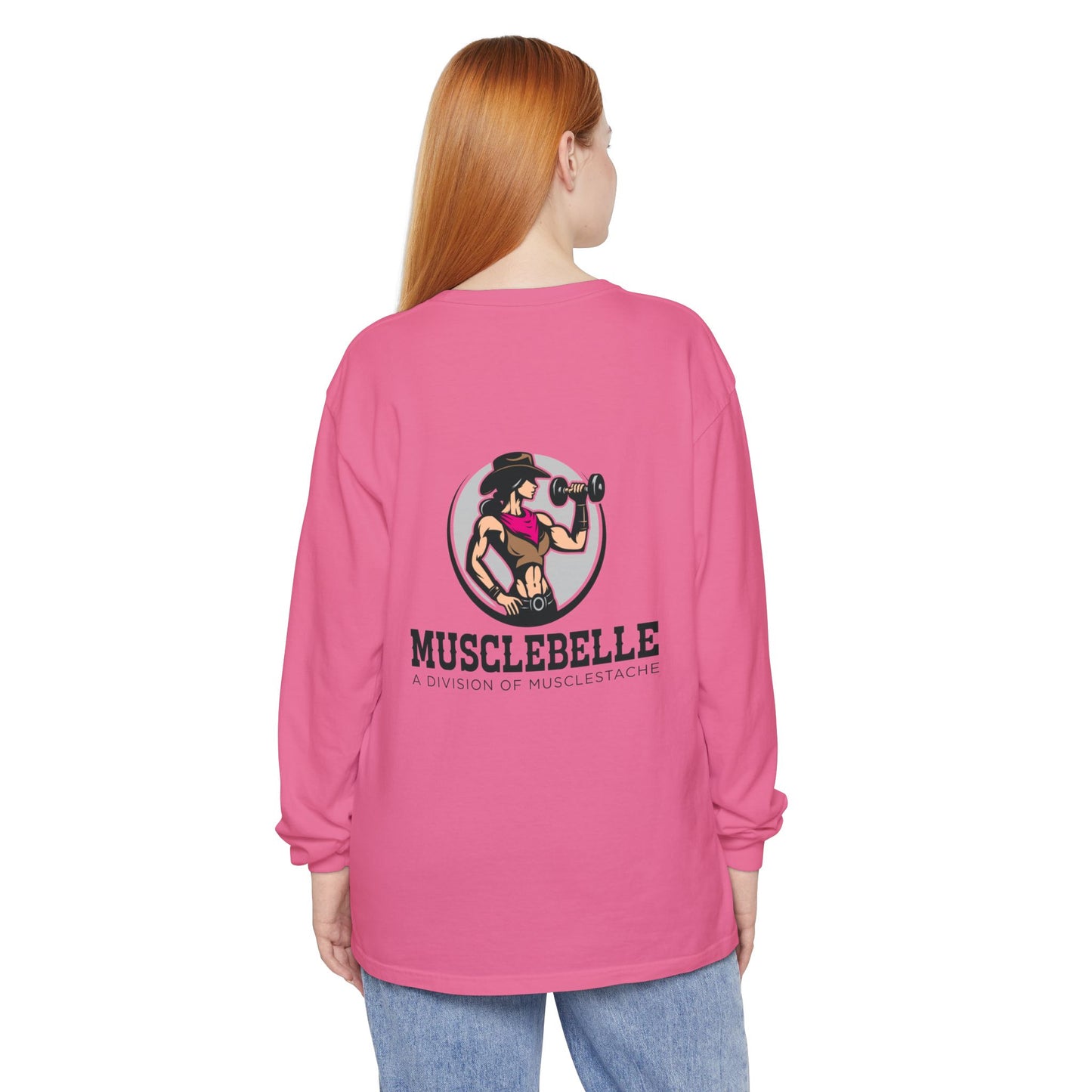 Musclebelle Long Sleeve T-Shirt - Bold Graphic Workout Tee