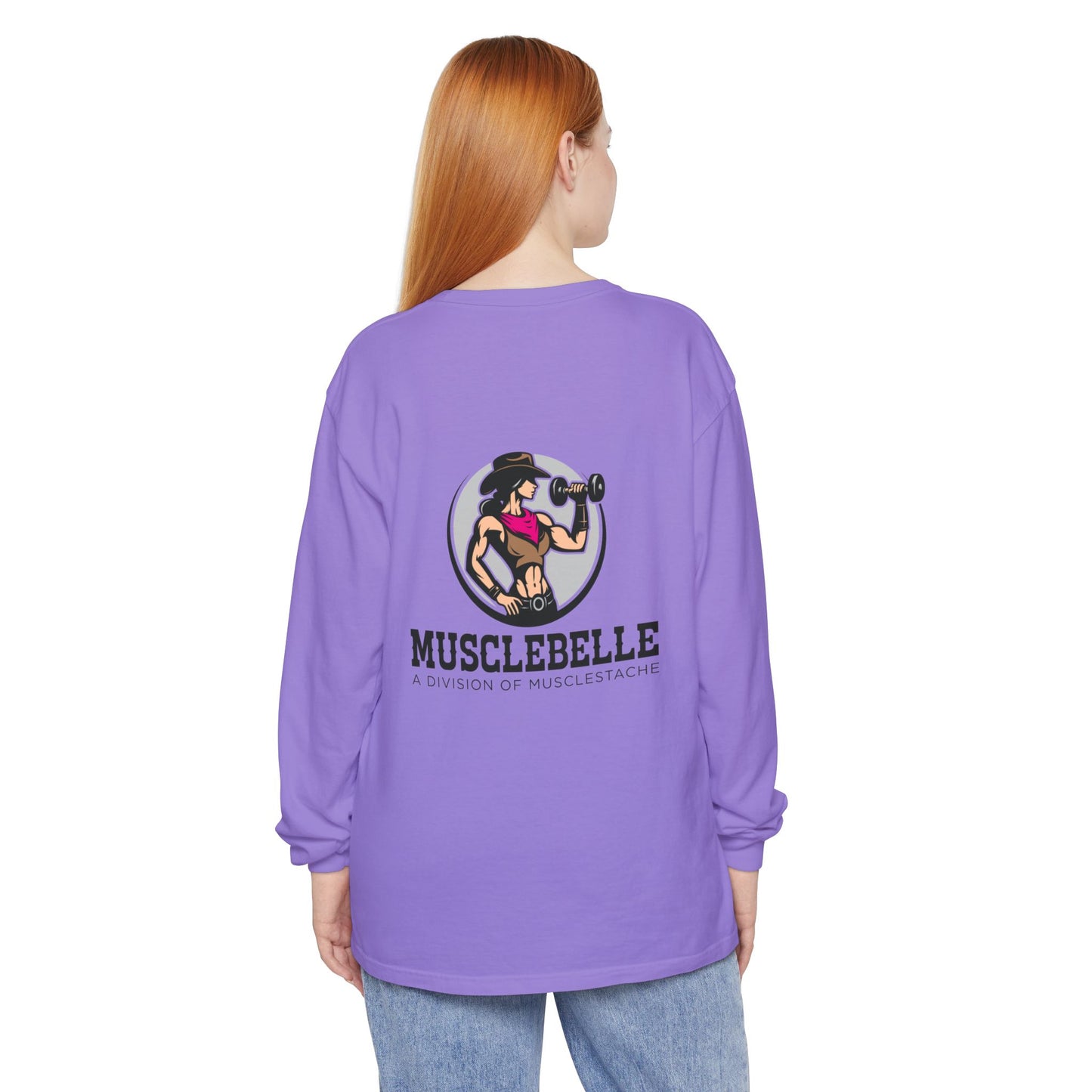 Musclebelle Long Sleeve T-Shirt - Bold Graphic Workout Tee