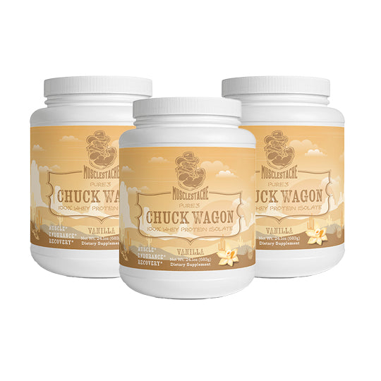 PURE3 CHUCK WAGON 100% Whey Protein Isolate (Vanilla)