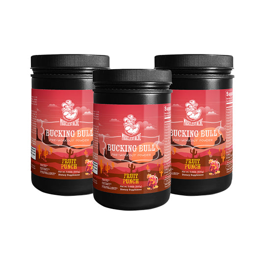 BUCKING BULL PRE-WORKOUT POWDER (FRUIT PUNCH)