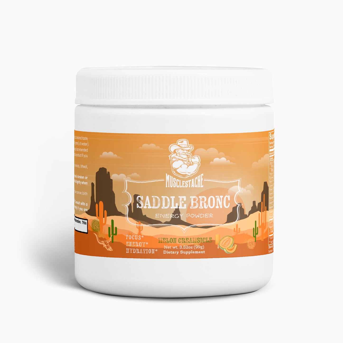 SADDLE BRONC ENERGY POWDER (MELON CREAMSICLE)