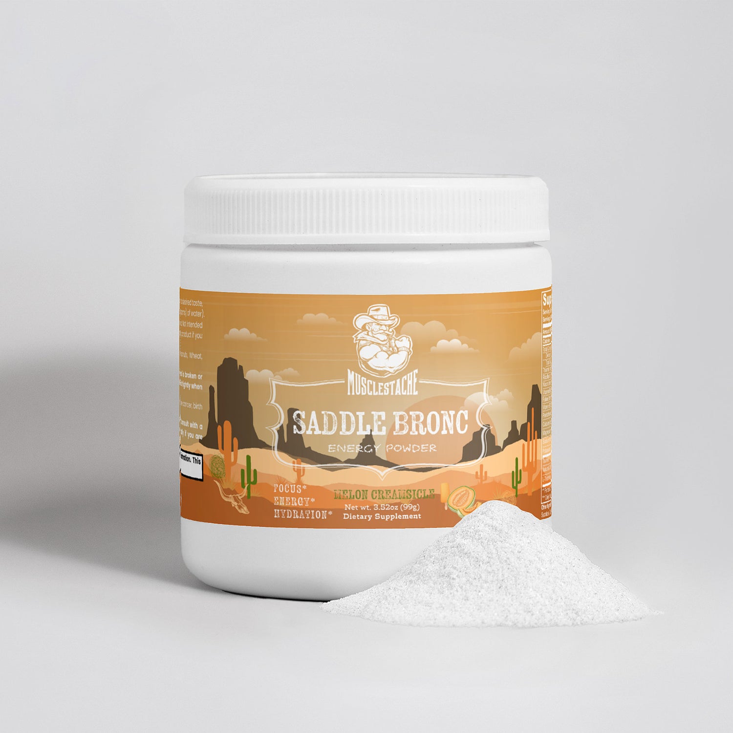 SADDLE BRONC ENERGY POWDER (MELON CREAMSICLE)