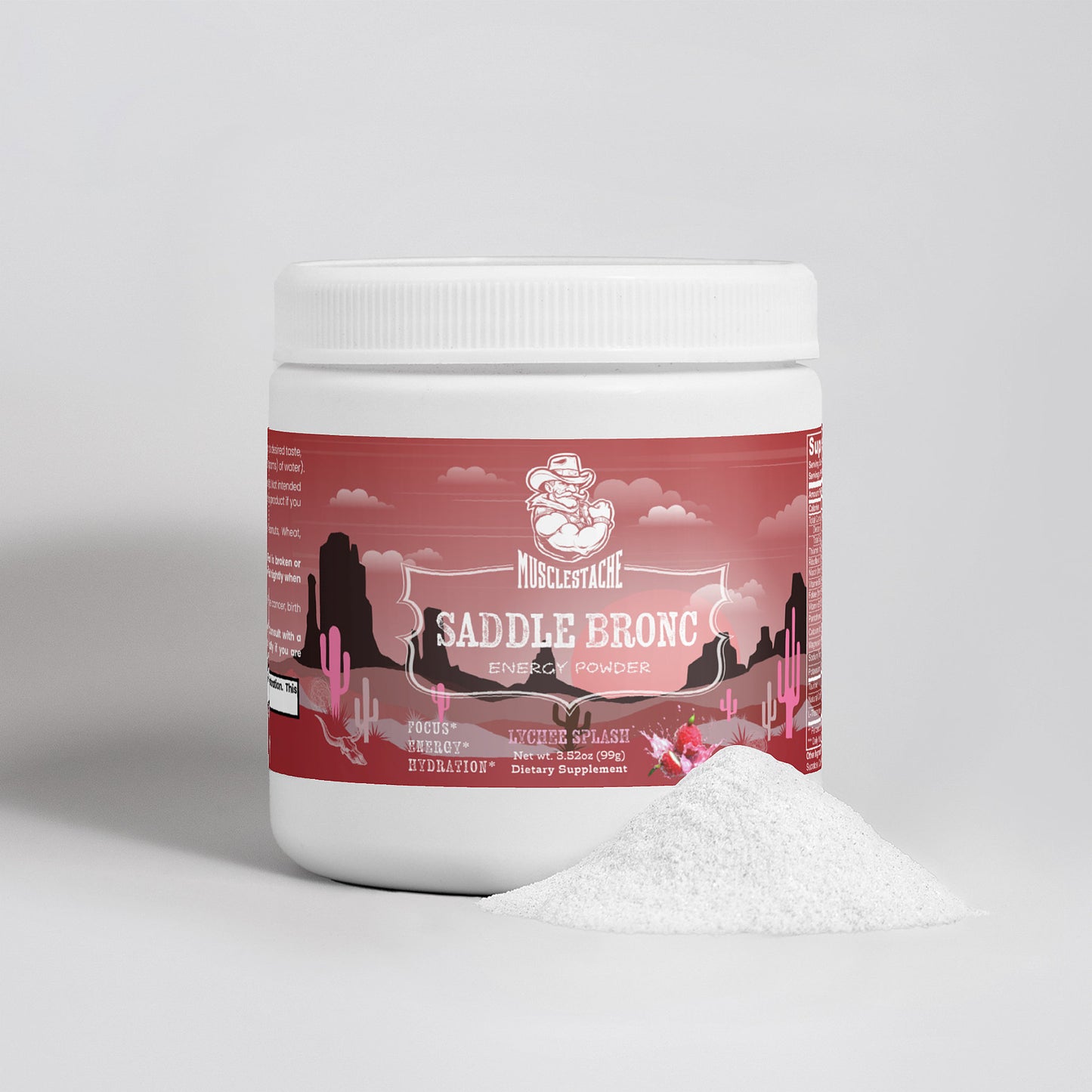 SADDLE BRONC ENERGY POWDER (LYCHEE SPLASH ENERGY)