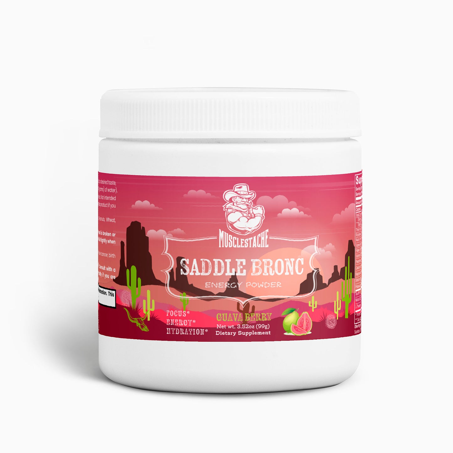 SADDLE BRONC ENERGY POWDER (GUAVA BERRY)