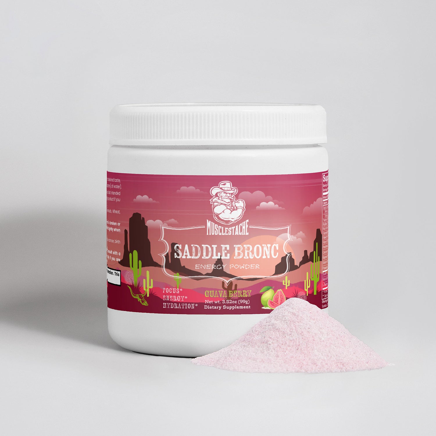 SADDLE BRONC ENERGY POWDER (GUAVA BERRY)