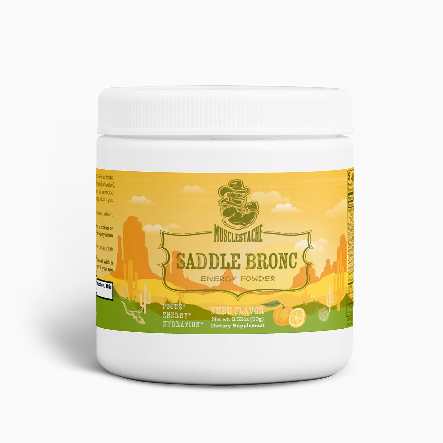 SADDLE BRONC ENERGY POWDER (YUZU FLAVOR)