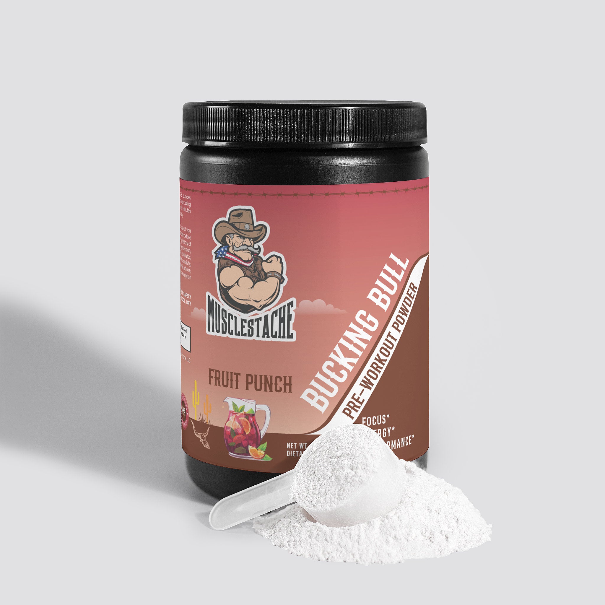 BUCKING BULL PRE-WORKOUT POWDER (FRUIT PUNCH)