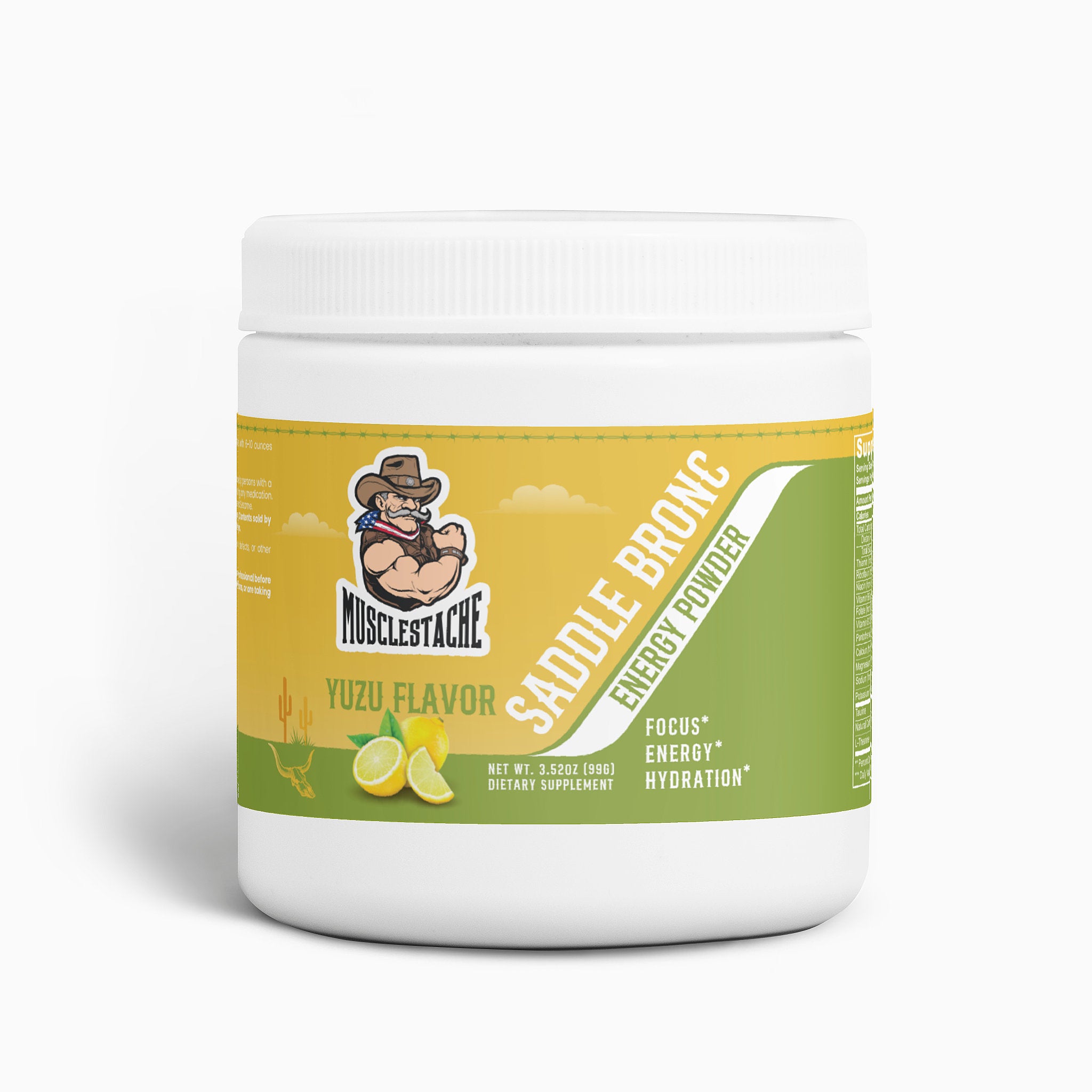 SADDLE BRONC ENERGY POWDER (YUZU FLAVOR)