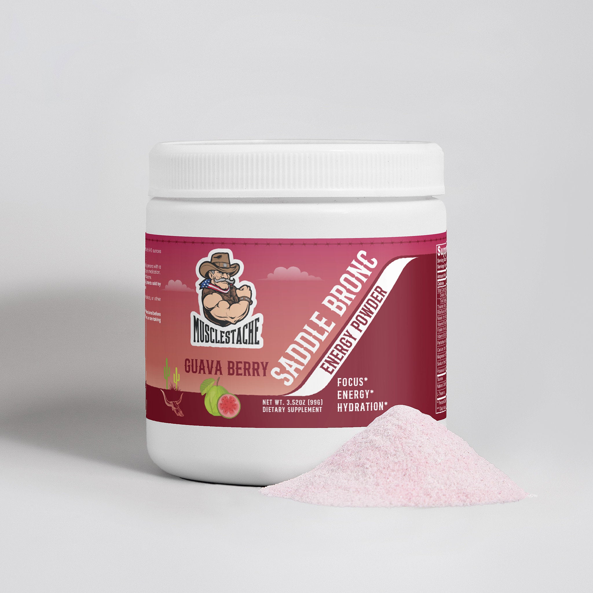 SADDLE BRONC ENERGY POWDER (GUAVA BERRY)
