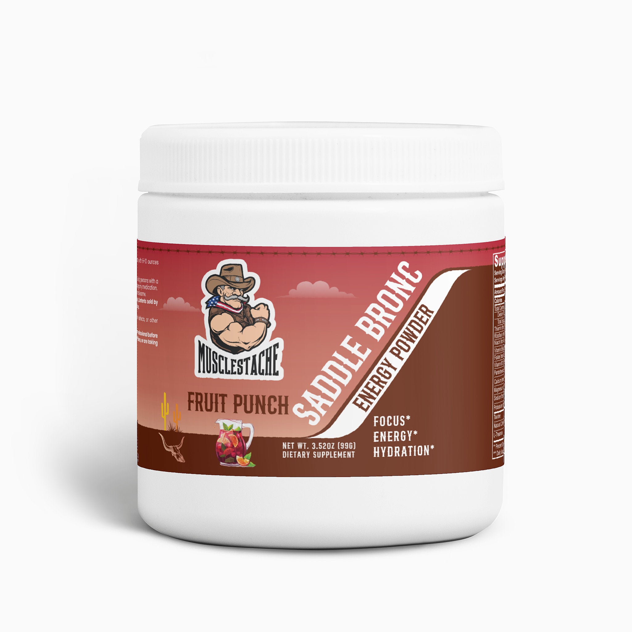SADDLE BRONC ENERGY POWDER (FRUIT PUNCH)