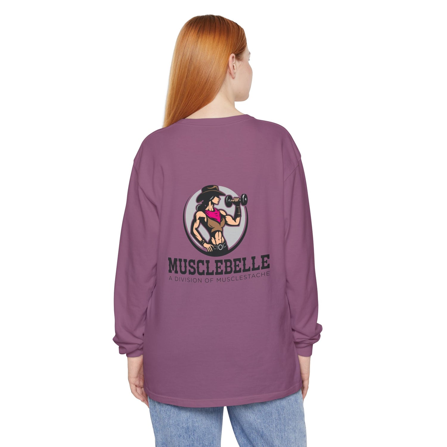 Musclebelle Long Sleeve T-Shirt - Bold Graphic Workout Tee