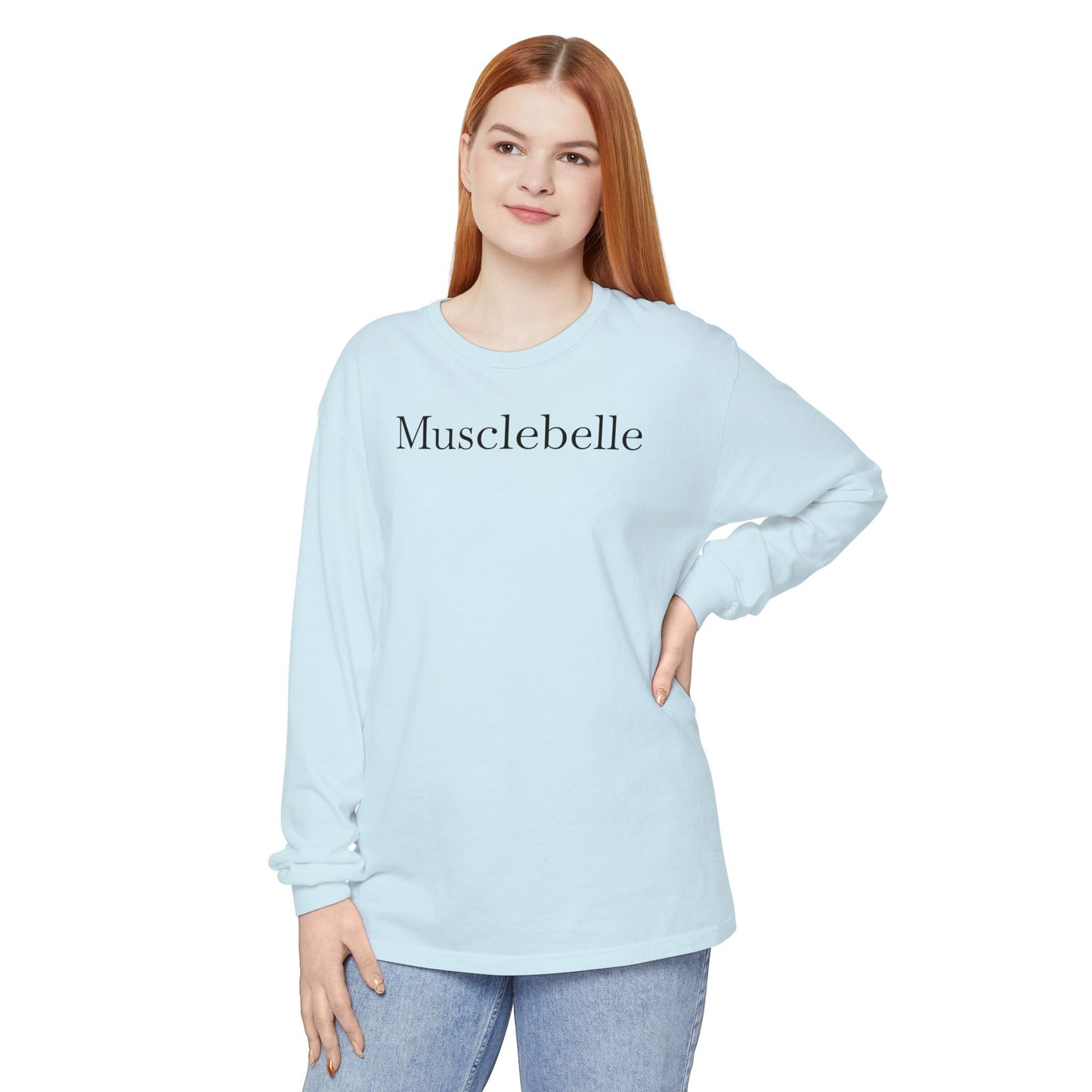 Musclebelle Long Sleeve T-Shirt - Bold Graphic Workout Tee