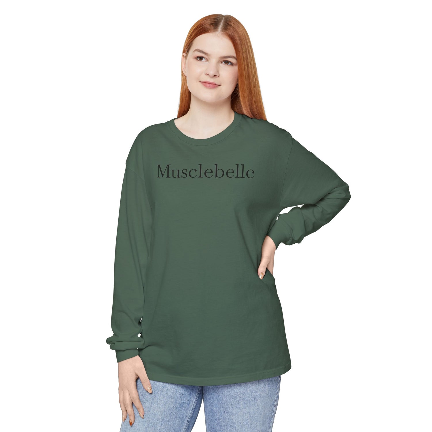 Musclebelle Long Sleeve T-Shirt - Bold Graphic Workout Tee