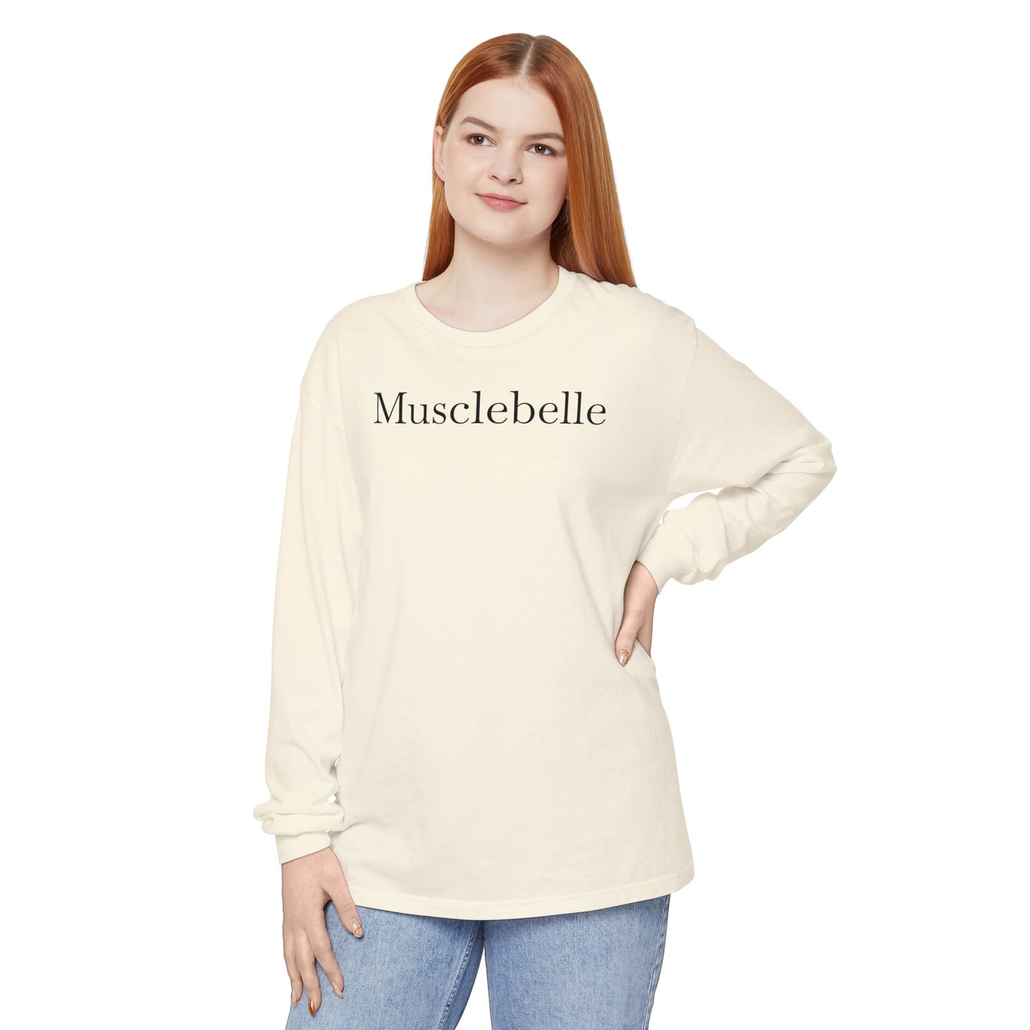 Musclebelle Long Sleeve T-Shirt - Bold Graphic Workout Tee