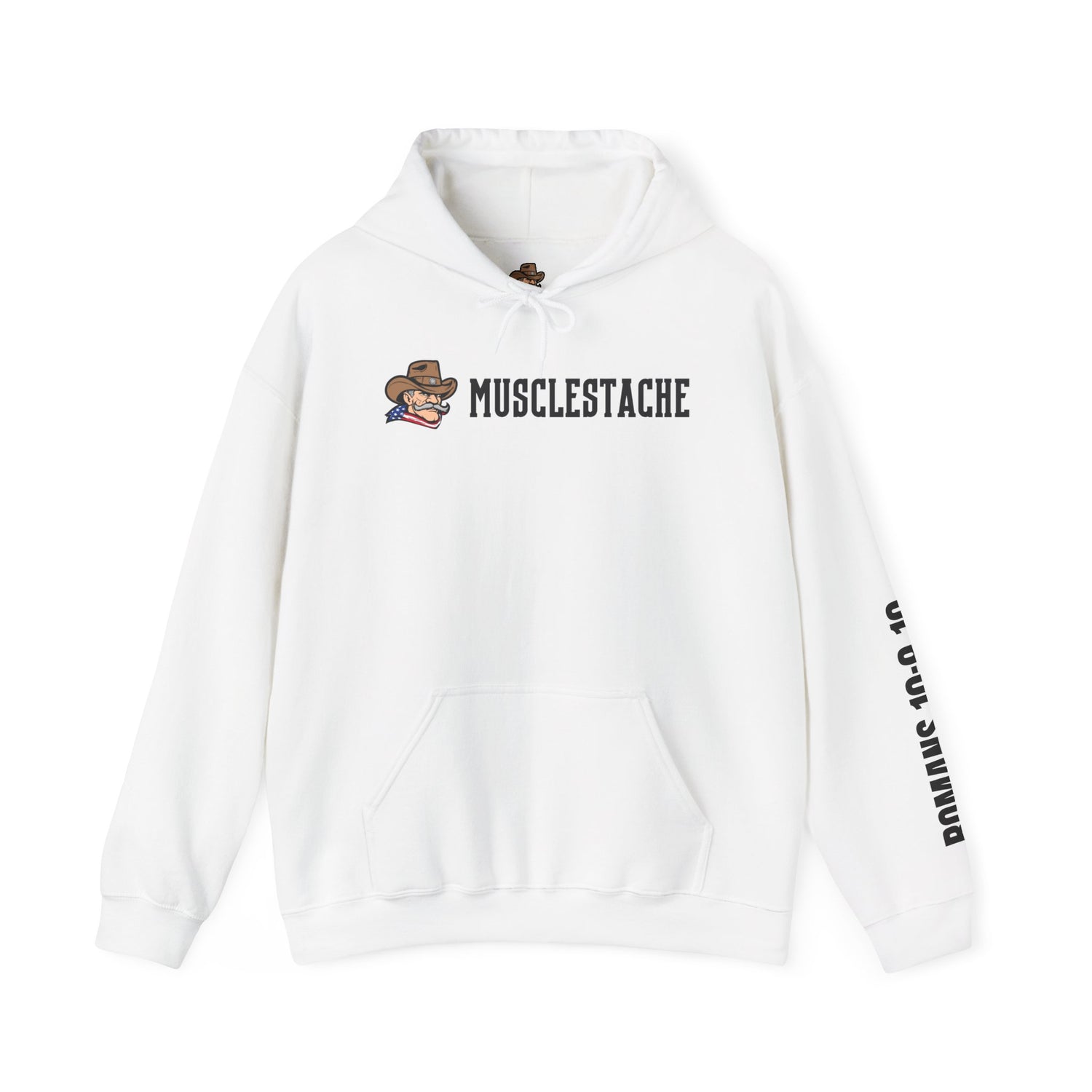 Musclestache Bible Verse Hoodie