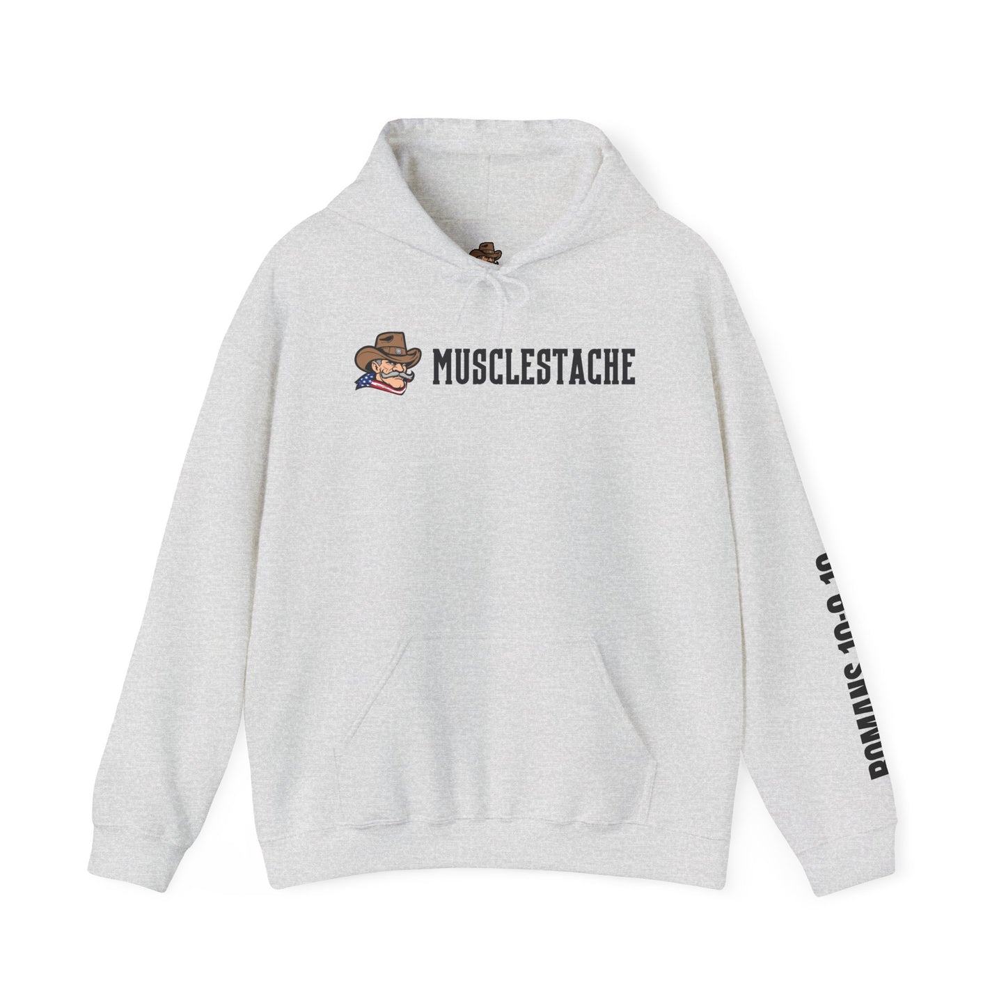 Musclestache Bible Verse Hoodie