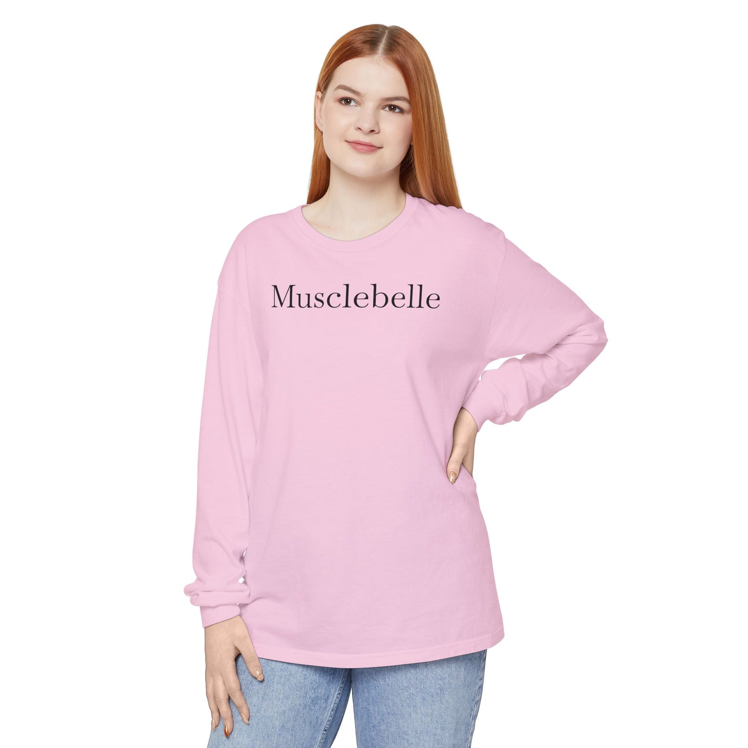 Musclebelle Long Sleeve T-Shirt - Bold Graphic Workout Tee