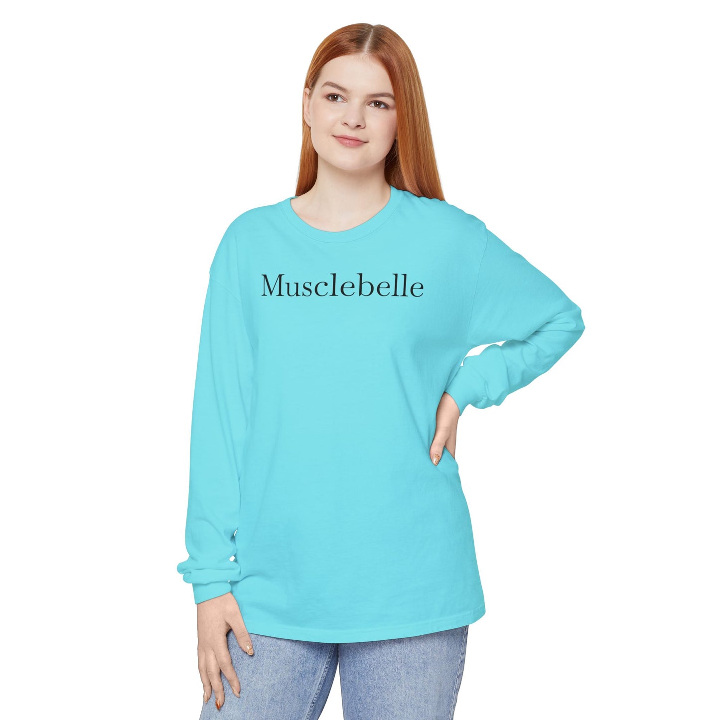 Musclebelle Long Sleeve T-Shirt - Bold Graphic Workout Tee