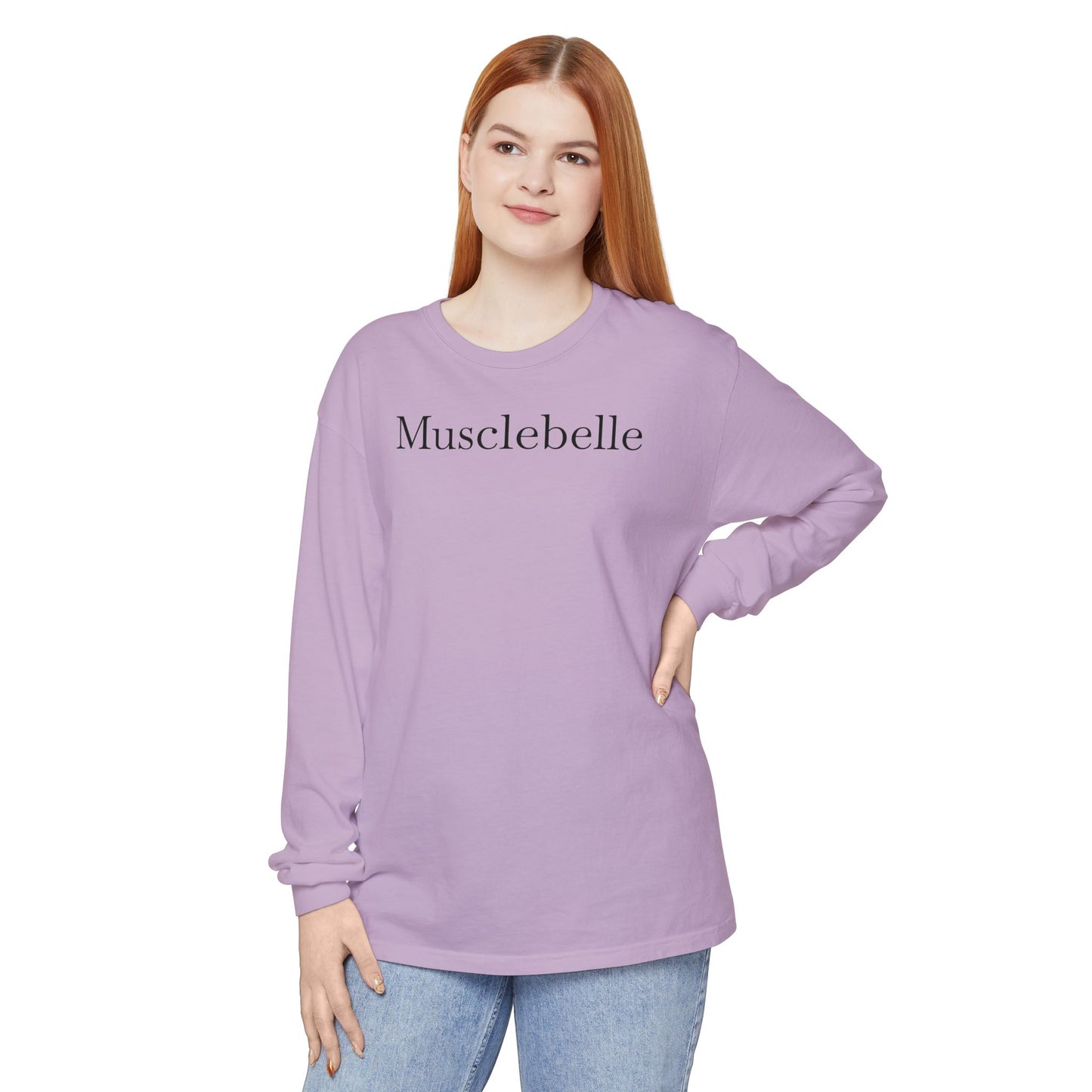 Musclebelle Long Sleeve T-Shirt - Bold Graphic Workout Tee