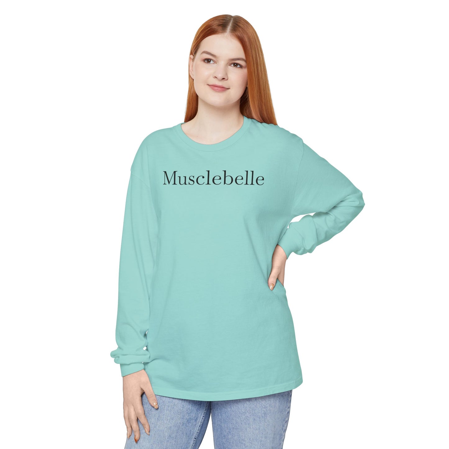 Musclebelle Long Sleeve T-Shirt - Bold Graphic Workout Tee