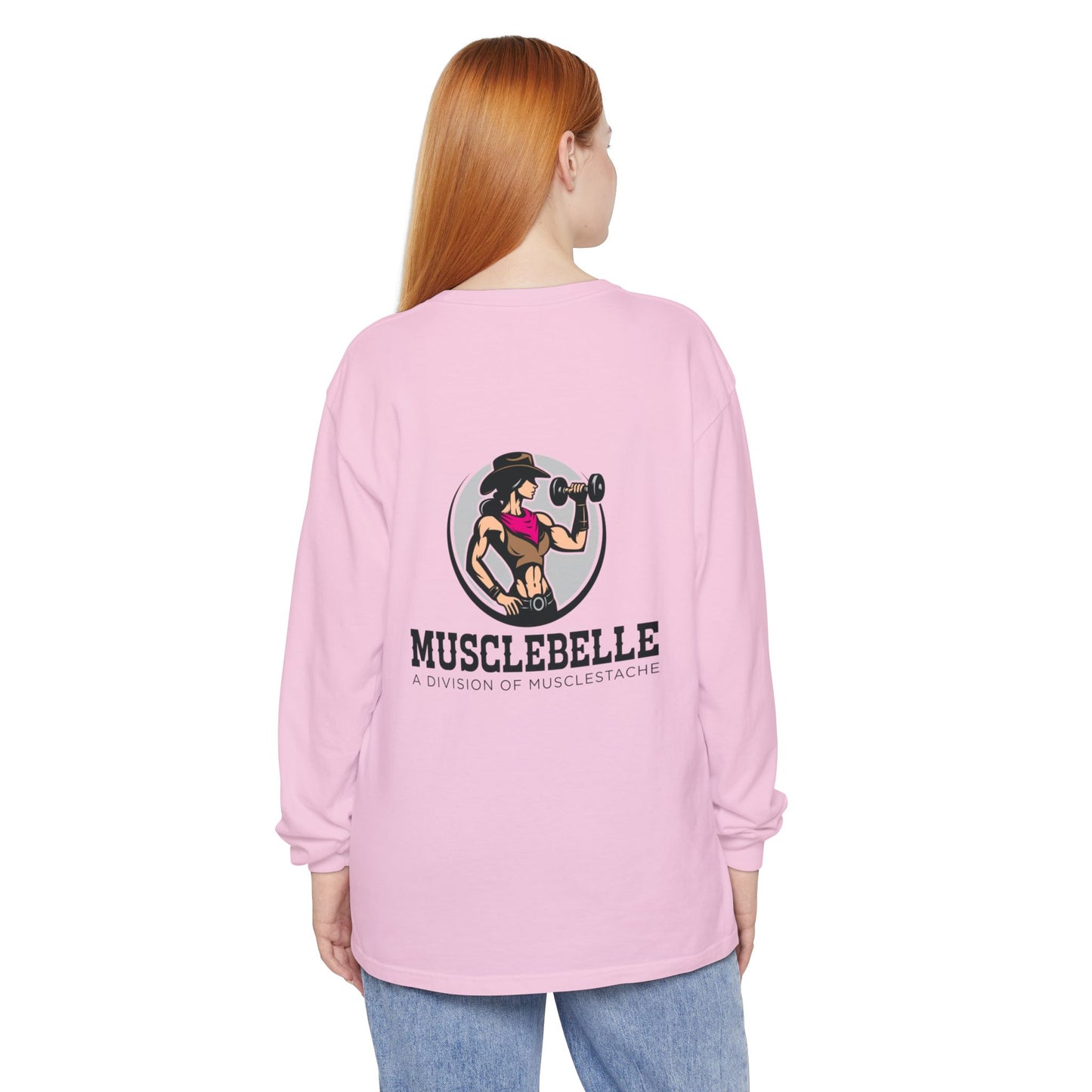 Musclebelle Long Sleeve T-Shirt - Bold Graphic Workout Tee