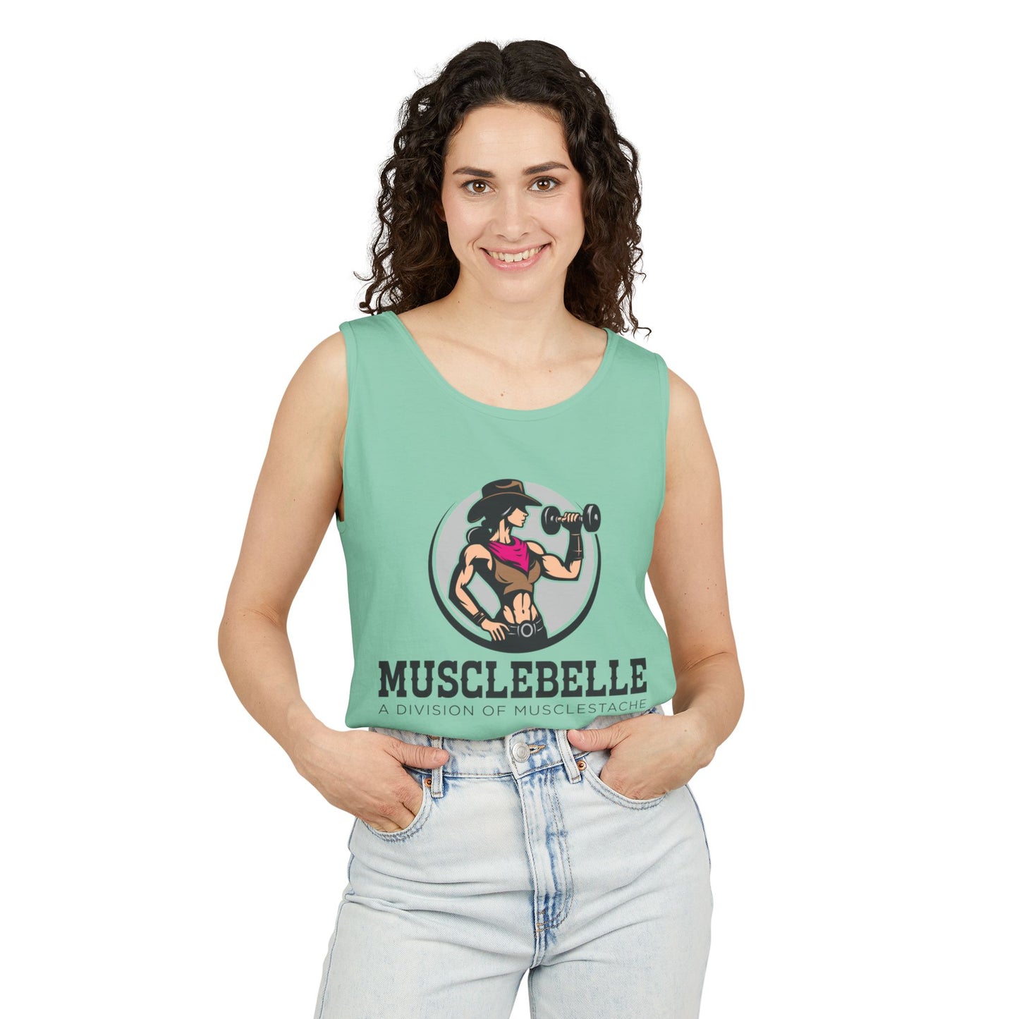 Musclebelle Garment-Dyed Tank Top