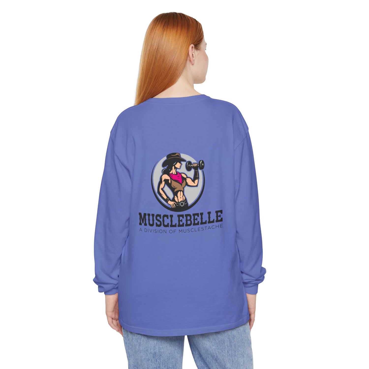 Musclebelle Long Sleeve T-Shirt - Bold Graphic Workout Tee