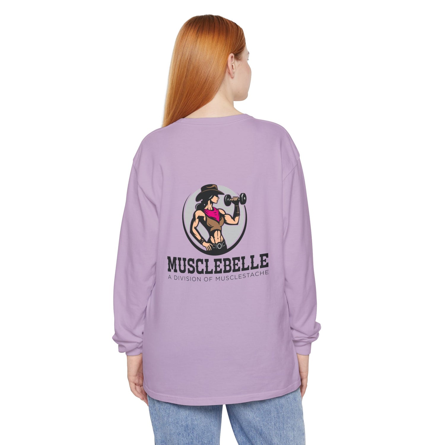 Musclebelle Long Sleeve T-Shirt - Bold Graphic Workout Tee