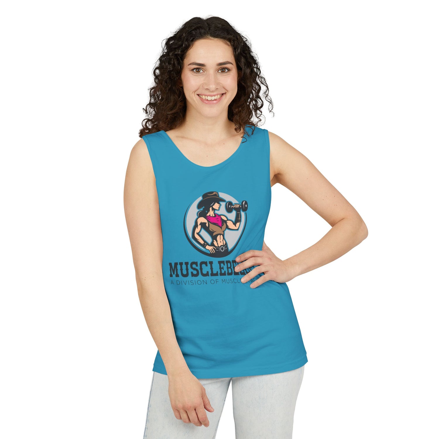 Musclebelle Garment-Dyed Tank Top