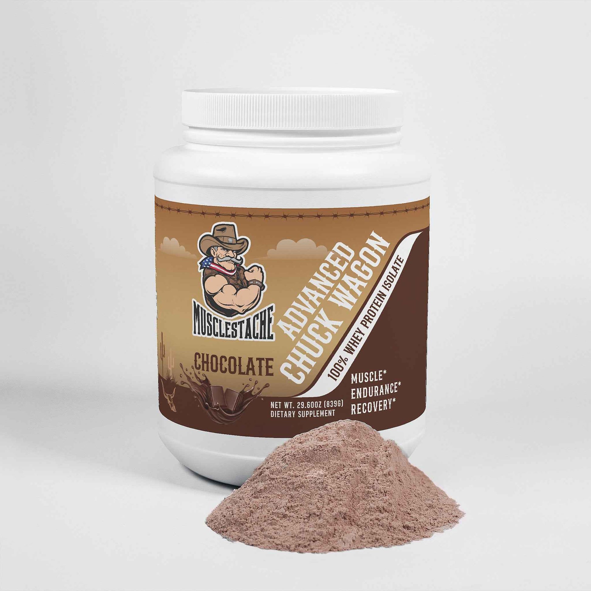 ADVANCED CHUCK WAGON Whey Protein 100% Isolate (Chocolate) - Musclestache