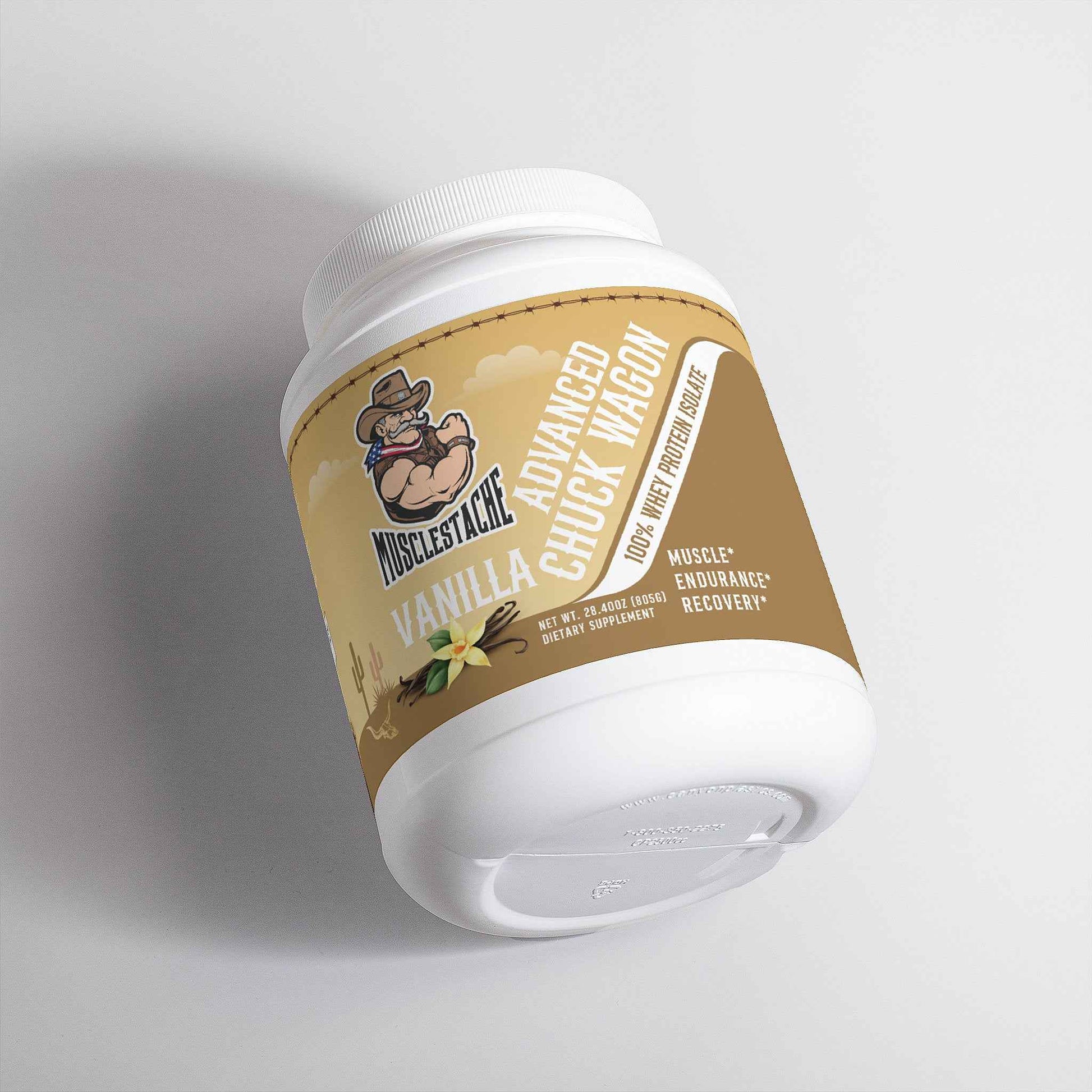 ADVANCED CHUCK WAGON Whey Protein Isolate 100% (Vanilla Flavor) - Musclestache