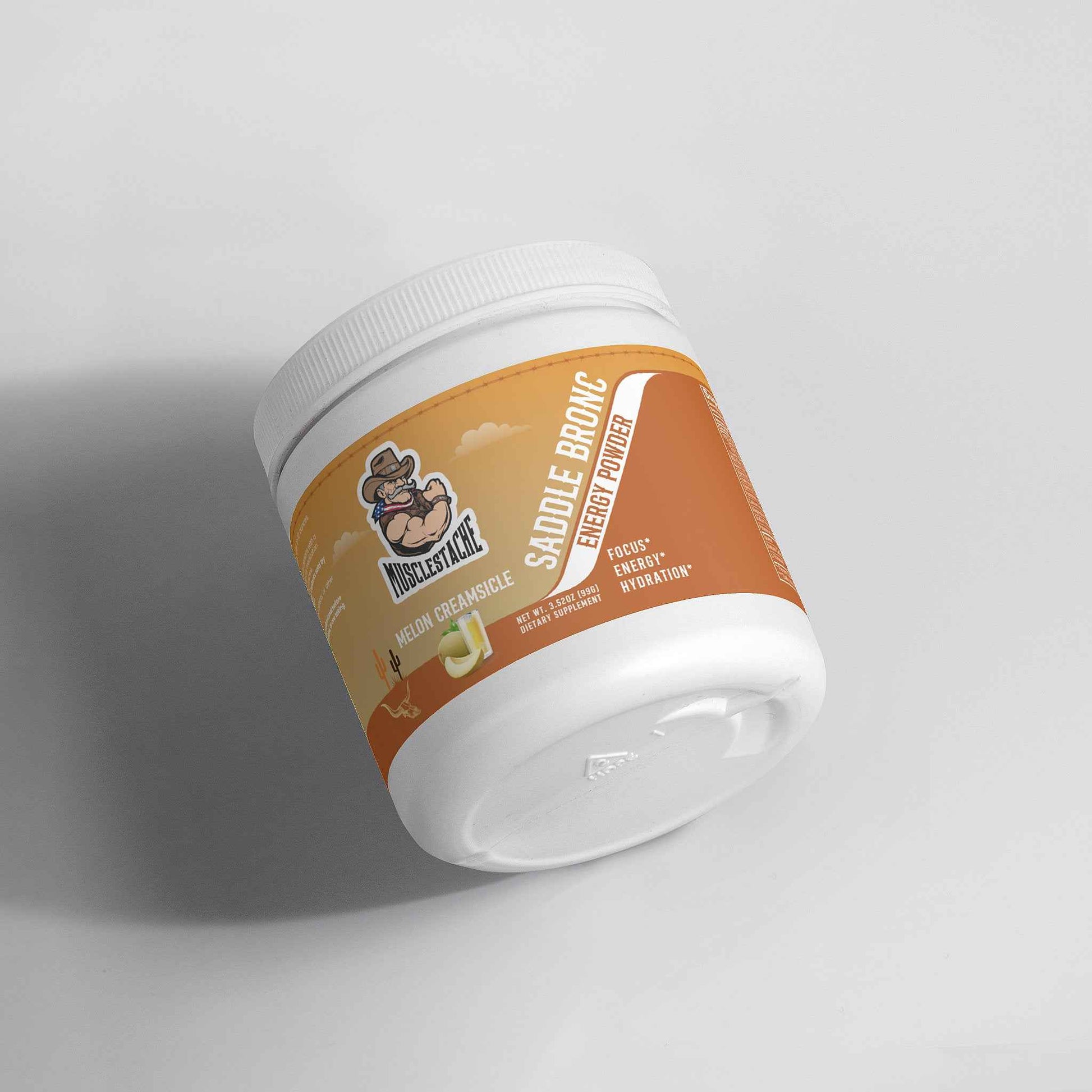 Saddle Bronc Energy Powder - Melon Creamsicle Flavor for Enhanced Energy Boost - Musclestache