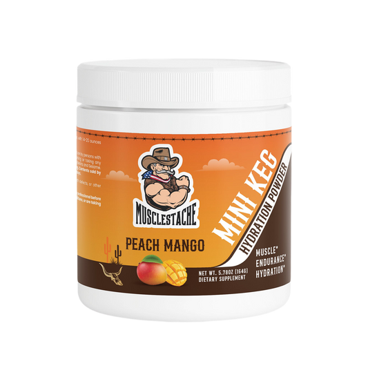 MINI KEG HYDRATION POWDER Peach Mango for Optimal Hydration - Musclestache